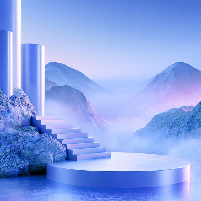 Cryocylinderism style, Midjourney V8.2, render 3 of 4