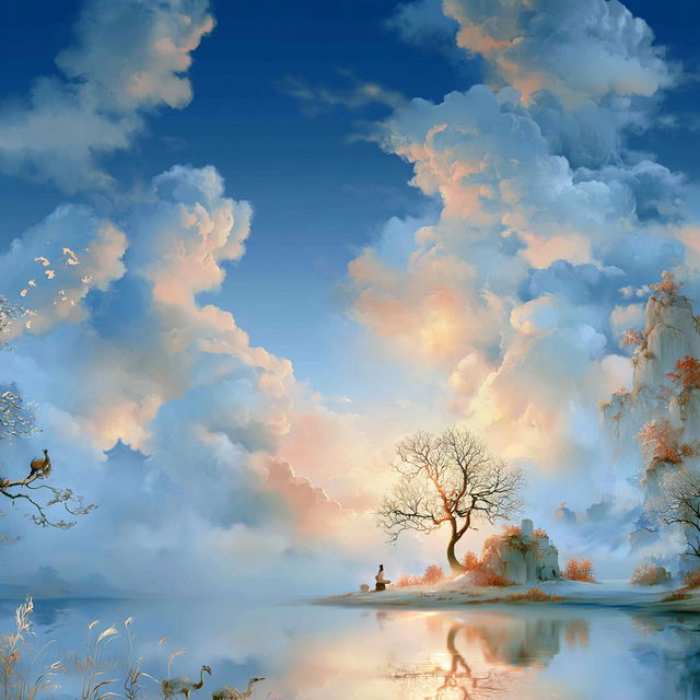 Cloudshift Scenography style, Midjourney V8.2, render 3 of 4