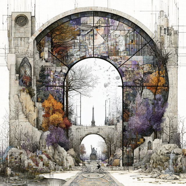 Harbour of Broken Arches style, Midjourney V8.2, render 4 of 4