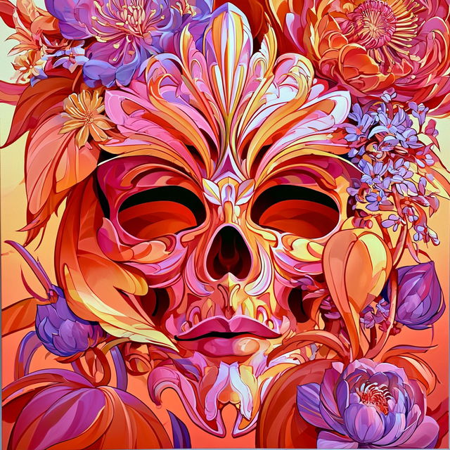 Floracurrent style, Midjourney V8.2, render 2 of 4