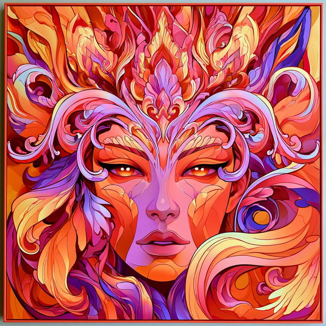 Floracurrent style, Midjourney V8.2, render 1 of 4