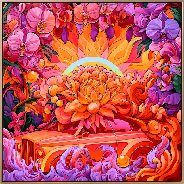 Floracurrent style, Midjourney V8.2, render 3 of 4