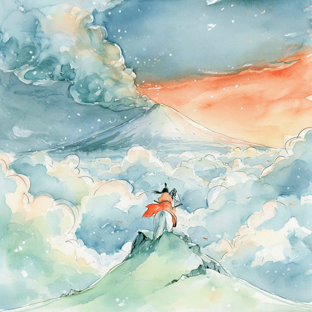 Aquarellomancy style, Midjourney V8.2, render 4 of 4