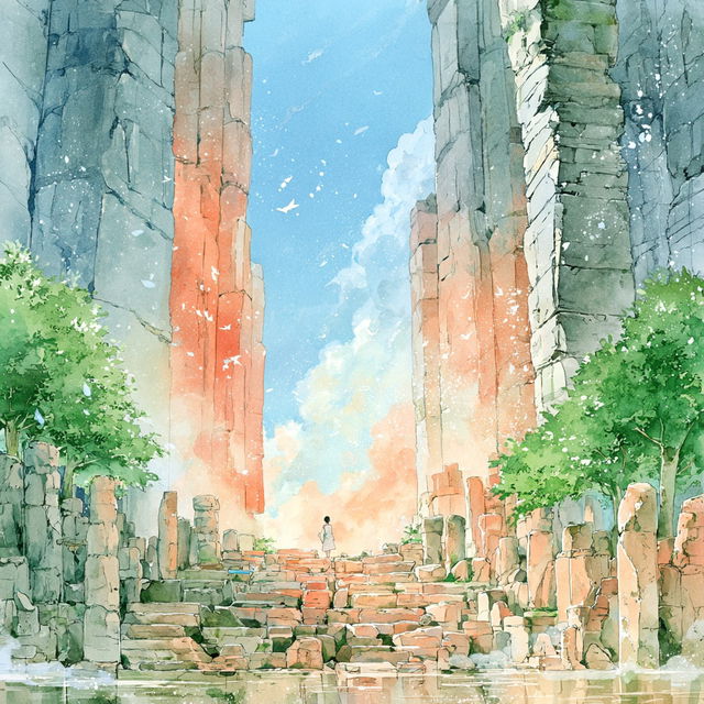 Aquarellomancy style, Midjourney V8.2, render 2 of 4