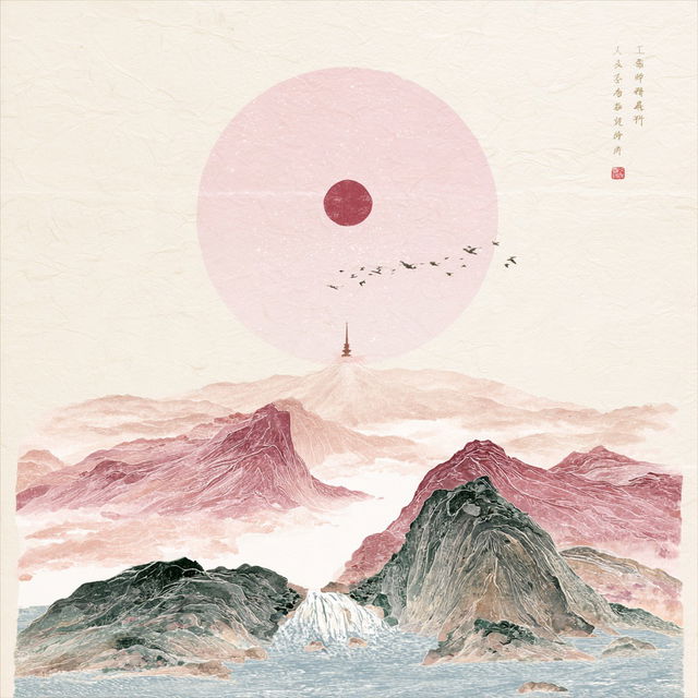 Cloudseal Ukiyo style, Midjourney V8.2, render 2 of 4