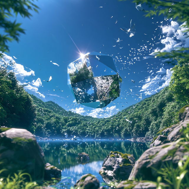 Shatterplate style, Midjourney V8.2, render 2 of 4