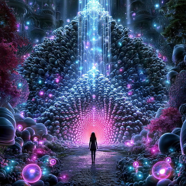 Cathedral Biolumina style, Midjourney V8.2, render 2 of 4