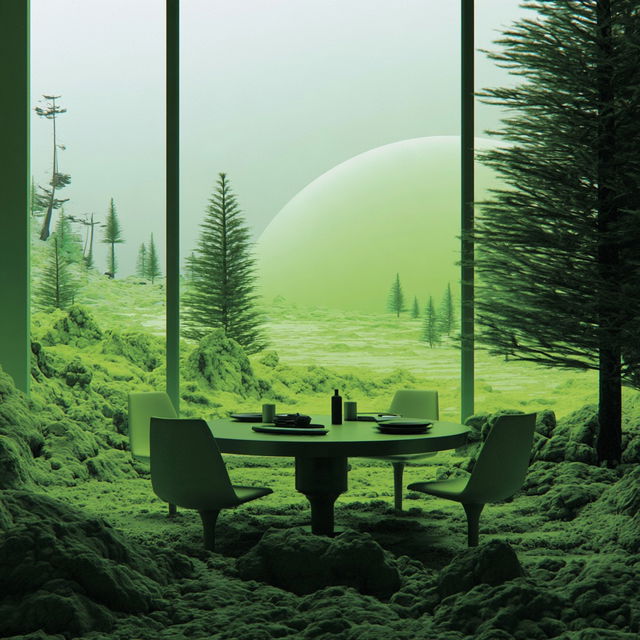 Greenhouse of Impossible Angles style, Midjourney V8.2, render 2 of 4