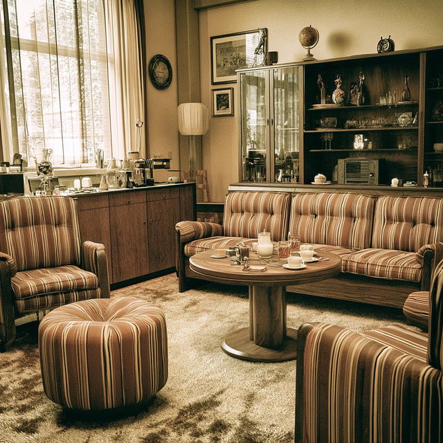 The Auric Domestic Archive style, Midjourney V8.2, render 3 of 4
