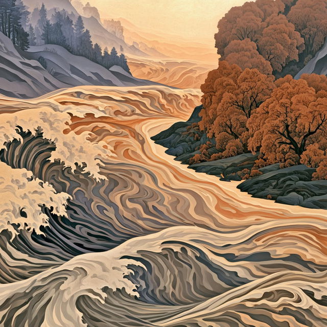 Harvest Bend style, Midjourney V8.2, render 2 of 4