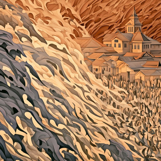 Harvest Bend style, Midjourney V8.2, render 4 of 4