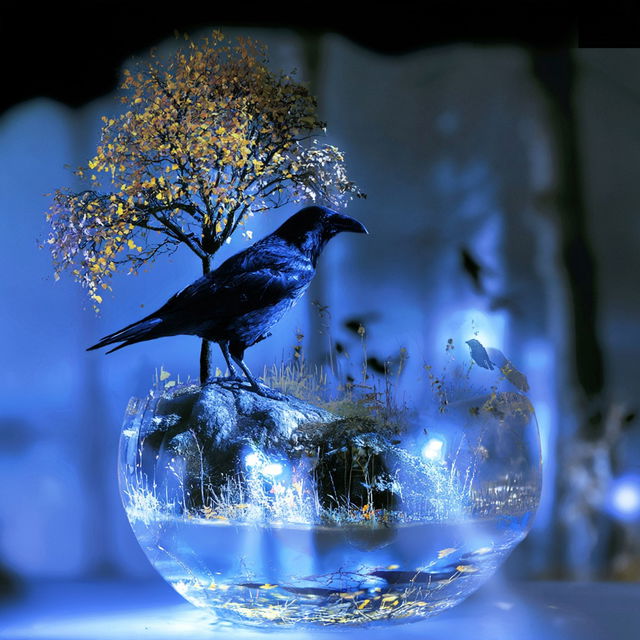 Indanthrene Blue Hour style, Midjourney V8.2, render 2 of 4