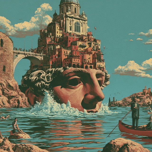 Verdigris Gilt style, Midjourney V8.2, render 4 of 4