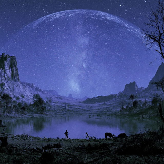 Winterstar Vastness style, Midjourney V8.2, render 1 of 4