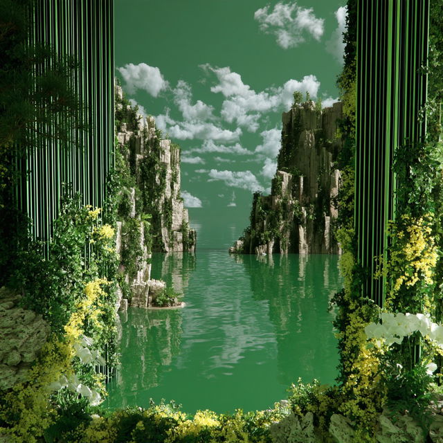 Botanitectonics style, Midjourney V8.2, render 2 of 4