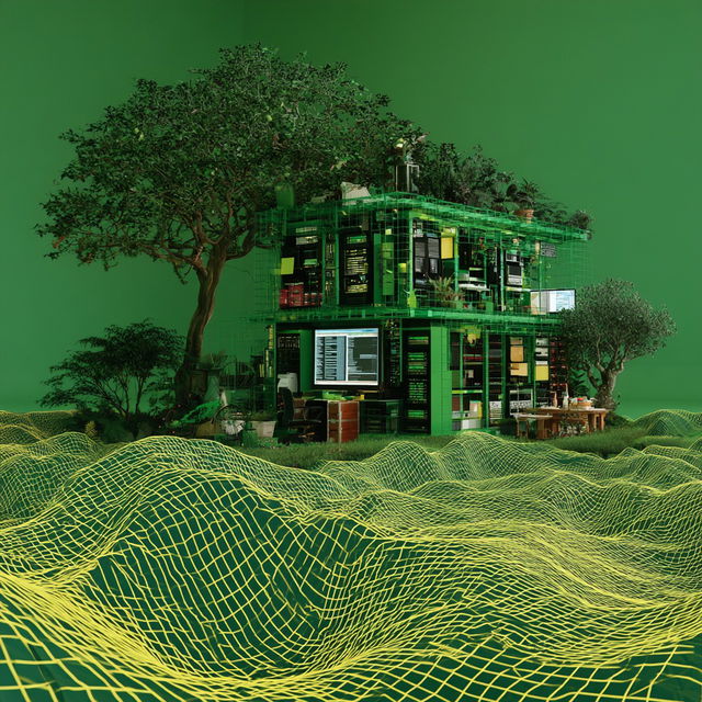 Botanitectonics style, Midjourney V8.2, render 4 of 4