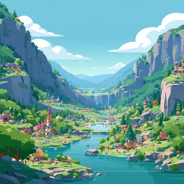 Papercast Valleymaking style, Midjourney V8.2, render 4 of 4