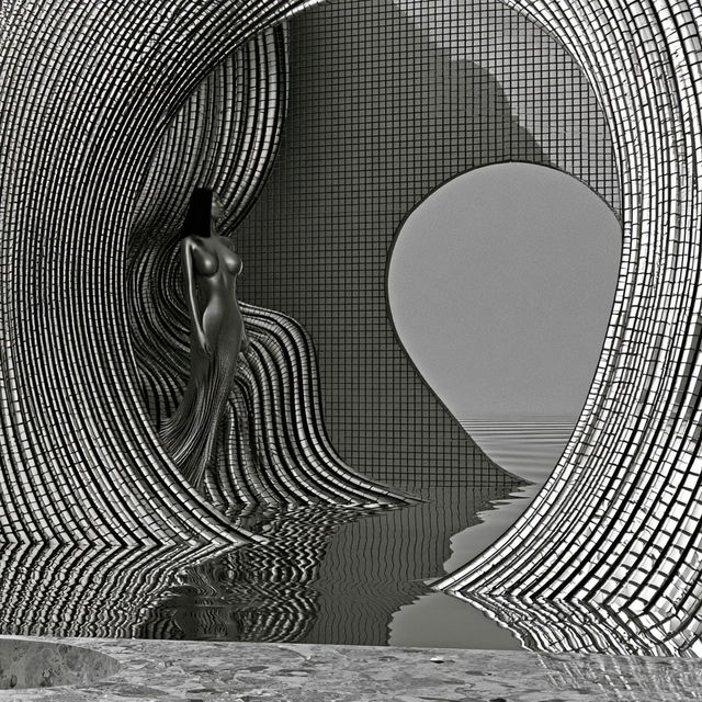 Checkerloom style, Midjourney V8.2, render 2 of 4