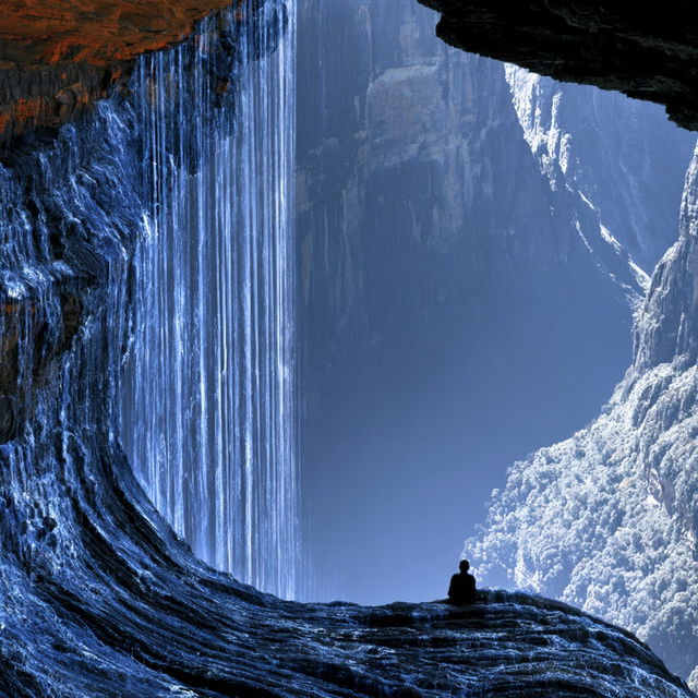 Blue Ice Cataclysm style, Midjourney V8.2, render 2 of 4