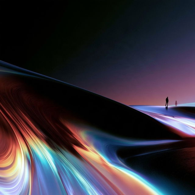 Chromaflux style, Midjourney V8.2, render 4 of 4