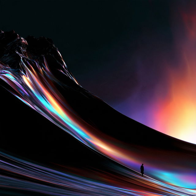 Chromaflux style, Midjourney V8.2, render 3 of 4