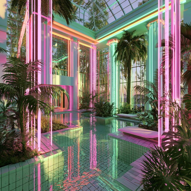 Chromatropic style, Midjourney V8.2, render 3 of 4