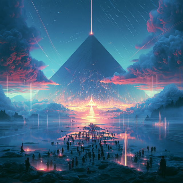 Pyramodelia style, Midjourney V8.2, render 2 of 4