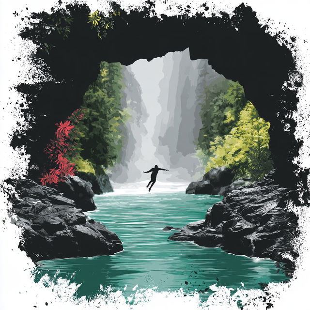 Silhouettic Marblestorm style, Midjourney V8.2, render 2 of 4