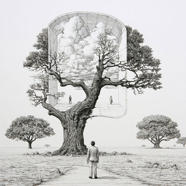 Arborglyph style, Midjourney V8.2, render 2 of 4