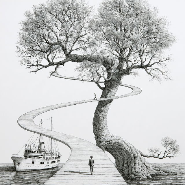 Arborglyph style, Midjourney V8.2, render 3 of 4