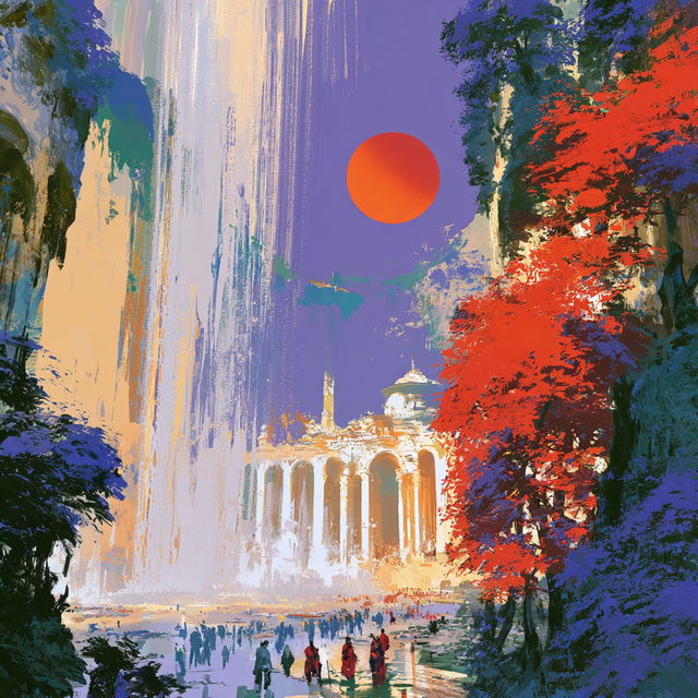 Cliffweft Chromatics style, Midjourney V8.2, render 2 of 4