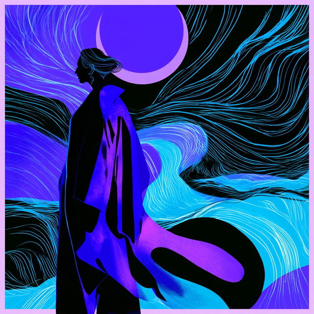 Silhouette Signal style, Midjourney V8.2, render 2 of 4