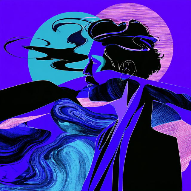 Silhouette Signal style, Midjourney V8.2, render 1 of 4