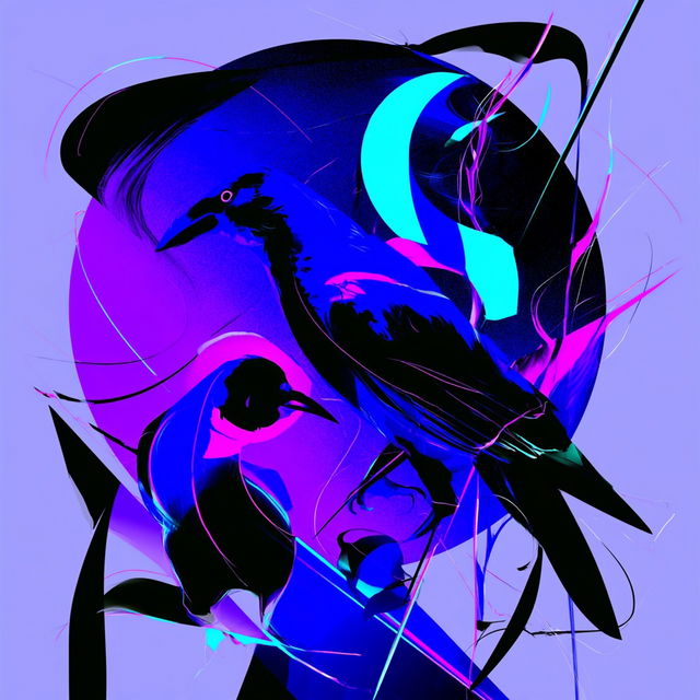Silhouette Signal style, Midjourney V8.2, render 4 of 4