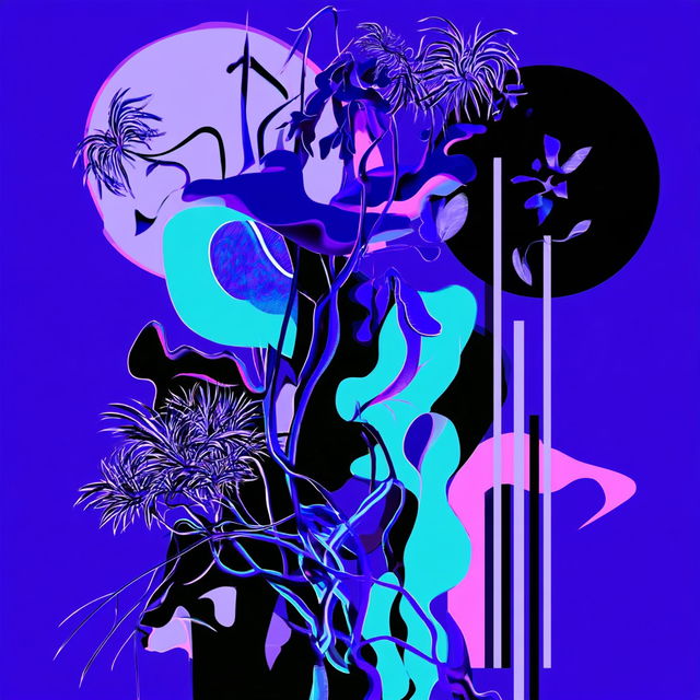 Silhouette Signal style, Midjourney V8.2, render 3 of 4