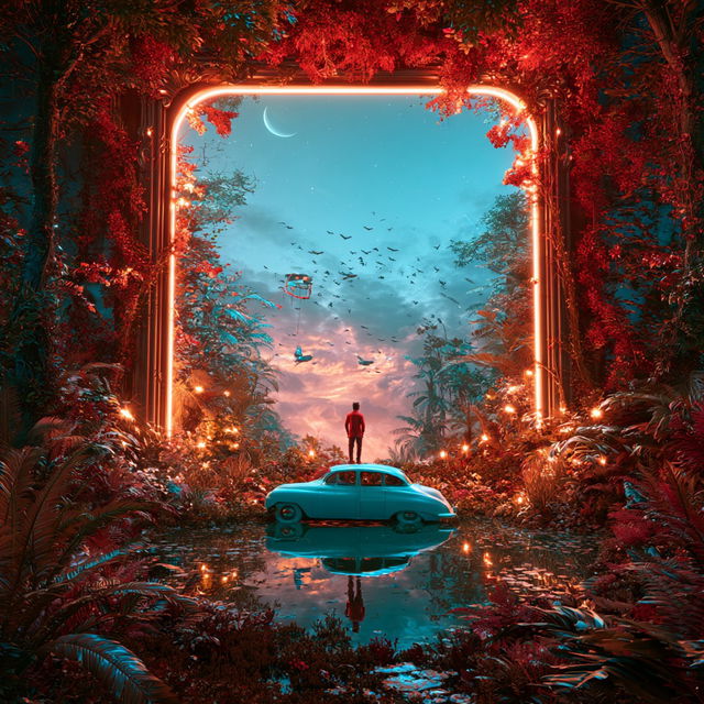 Portalbrick style, Midjourney V8.2, render 3 of 4