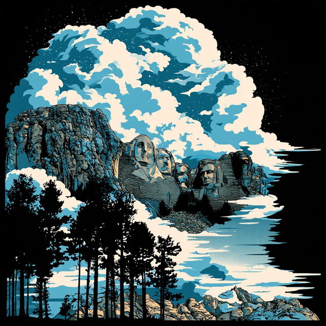 Halftone Firmament style, Midjourney V8.2, render 3 of 4