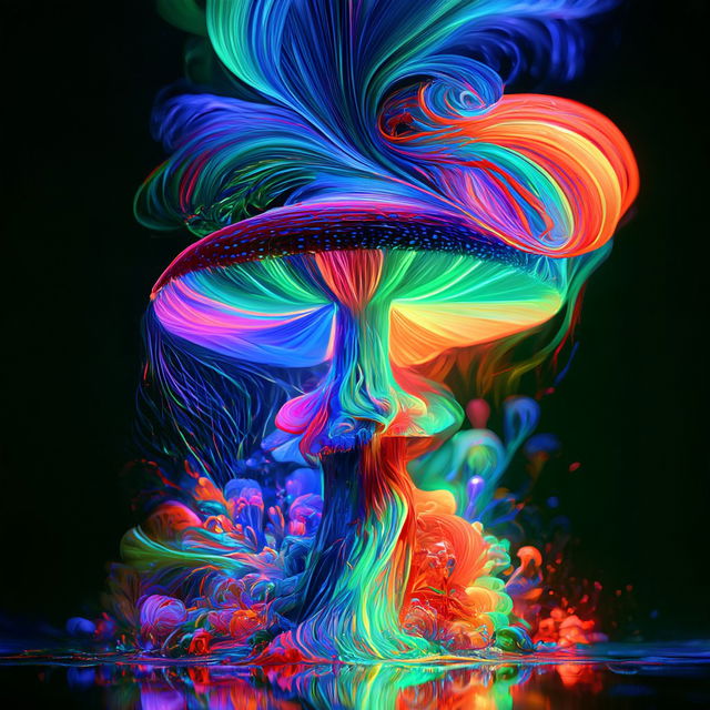 Chromafair Mycogarden style, Midjourney V8.2, render 1 of 4