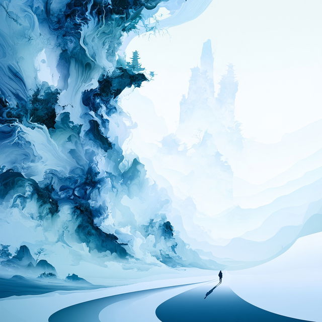 Glaciomandala style, Midjourney V8.2, render 2 of 4