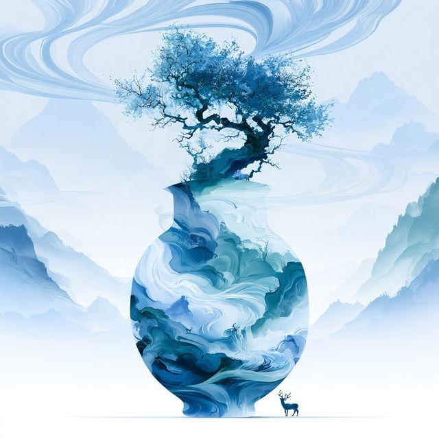 Glaciomandala style, Midjourney V8.2, render 3 of 4