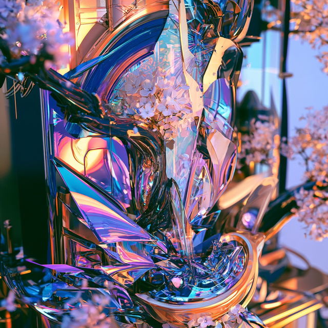 Ribbonscission style, Midjourney V8.2, render 4 of 4
