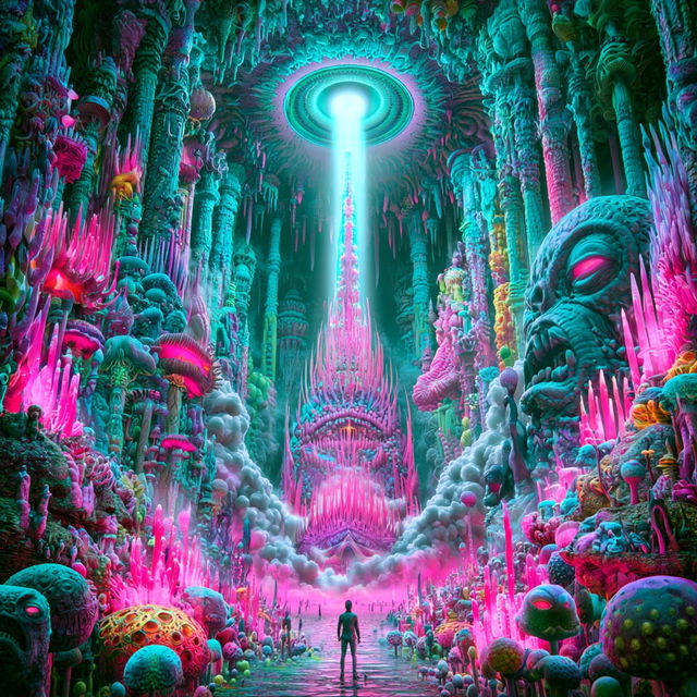 Vaporcrystalism style, Midjourney V8.2, render 2 of 4
