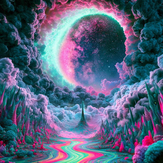 Vaporcrystalism style, Midjourney V8.2, render 1 of 4