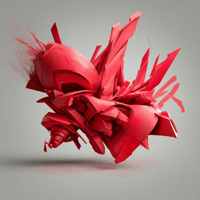 3D graffiti style, Midjourney V8.2, render 2 of 4