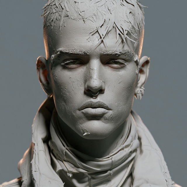 3D model style, Midjourney V8.2, render 3 of 4