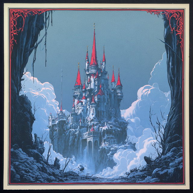 Gothicascade style, Midjourney V8.2, render 1 of 4
