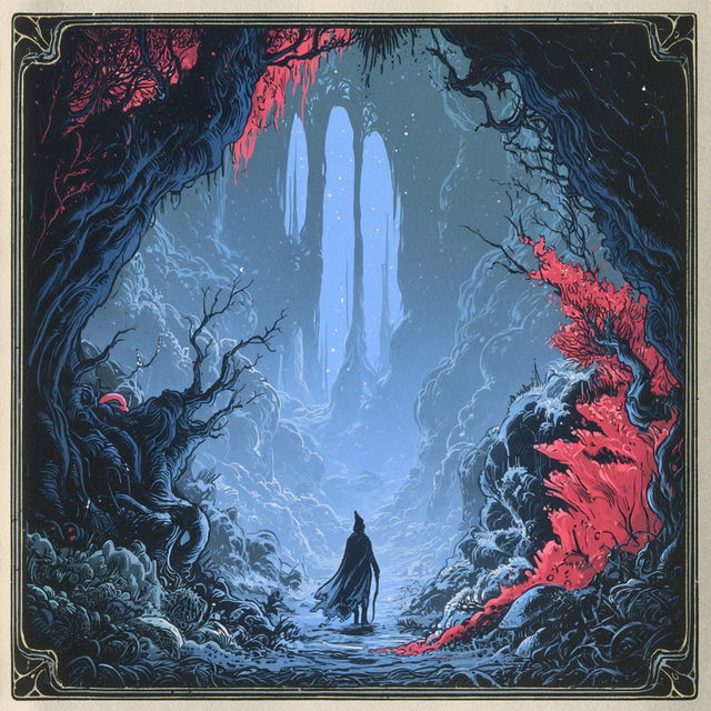 Gothicascade style, Midjourney V8.2, render 3 of 4