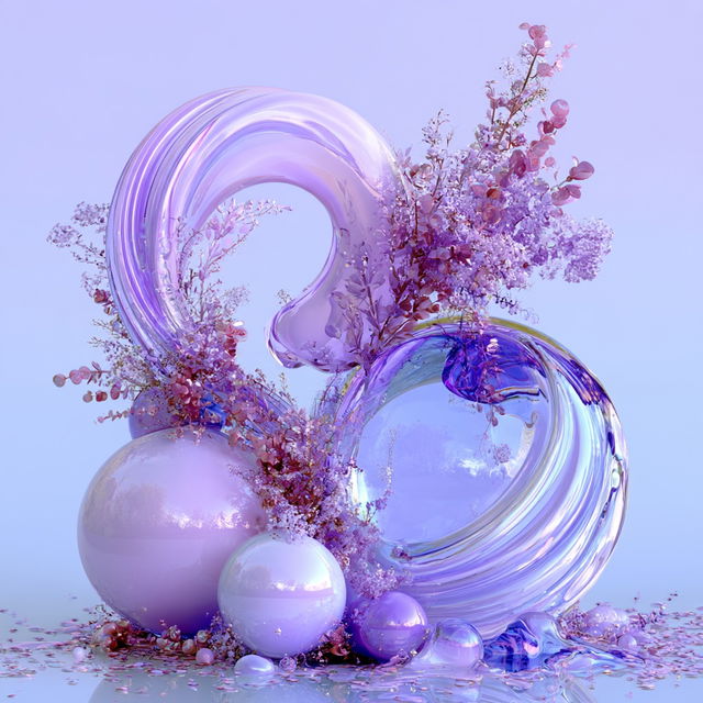 Glass Riddle style, Midjourney V8.2, render 1 of 4