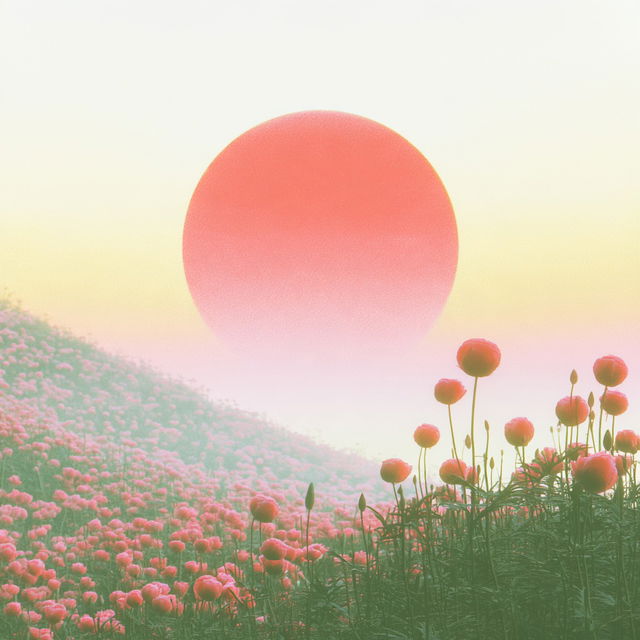 Poppyglass Halation style, Midjourney V8.2, render 2 of 4