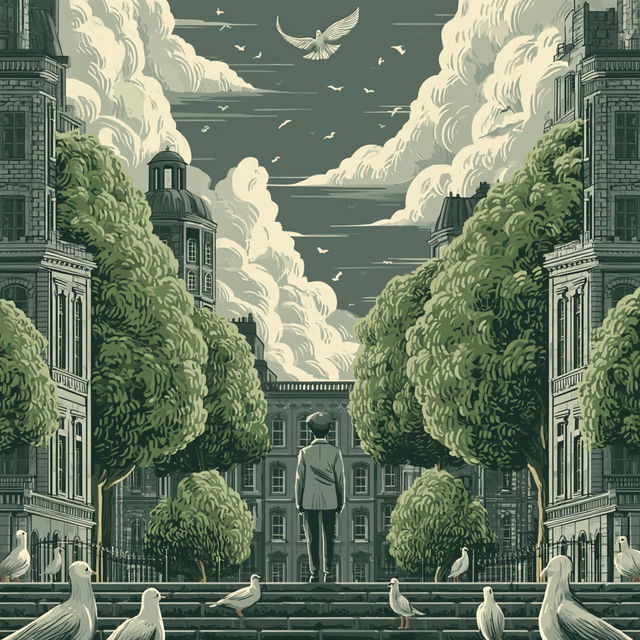 Terracegothic style, Midjourney V8.2, render 4 of 4